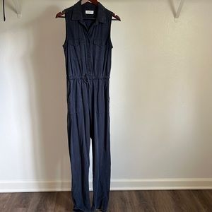 Carly Jean Navy Blue Jumpsuit, Size Small